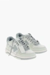 Off-white Two-tone Leather Out Of Office Mid-top Sneakers In Gray