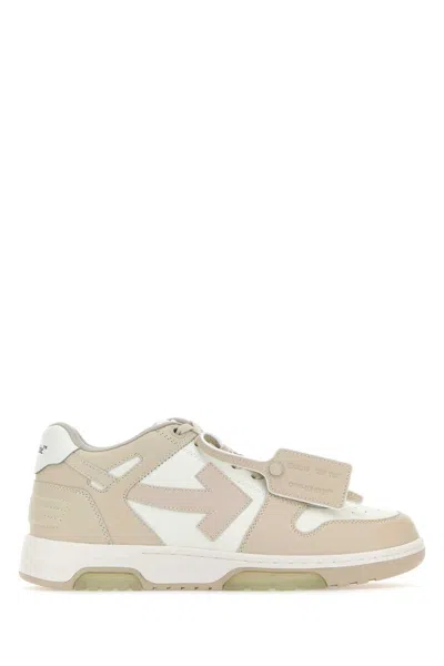 Off-white Two-tone Leather Out Of Office Sneakers In 0161