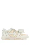 OFF-WHITE OFF-WHITE TWO-TONE LEATHER OUT OF OFFICE SNEAKERS