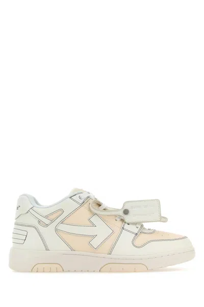 Off-white Two-tone Leather Out Of Office Sneakers In Default Title