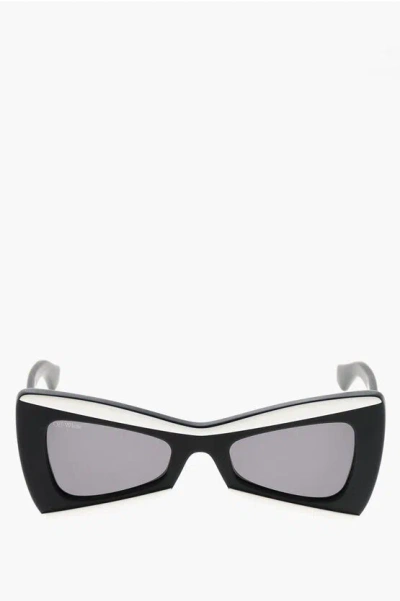 Off-white Two-tone Nashville Butterfly Sunglasses In Black