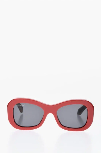 Off-white Two-tone Pablo Sunglasses With Contrasting Logo In Neutral