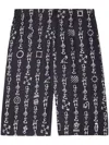 Off-white Type Ao Bermuda Shorts In Black
