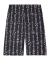 Off-white Type Ao Bermuda Shorts In Black