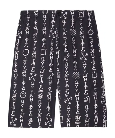 OFF-WHITE TYPE AO BERMUDA SHORTS