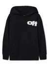 Off-white Black Type Graphic Hoodie In Black