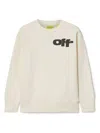 Off-white Type Graphic Crewneck Off White - Black In Off White