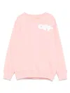 Off-white Logo-print Sweatshirt In Pink White