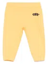 Off-white Baby Boys Type Graphic Joggers In Yellow