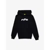 Off-white Black Hoodie With  Kids Logo In Black