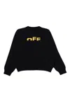 Off-white Kids Type Logo Jumper In Black