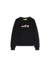 Off-white Logo-detail Crew-neck Jumper In Black