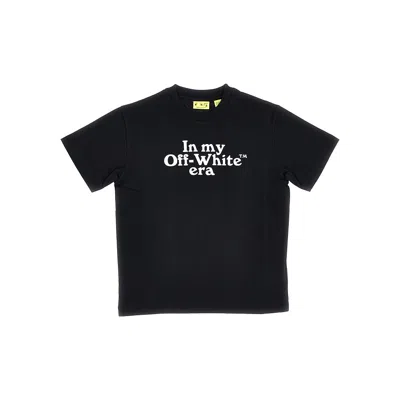 Off-white Ultilogo Print T-shirt Kids In Black