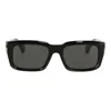 Off-white Rectangle-frame Logo-detail Sunglasses In Black