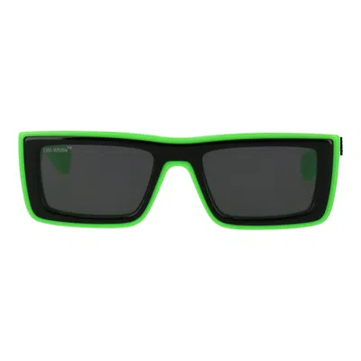 Off-white Off White Unisex Green/black Sunglasses In Multi