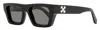 Off-white Unisex Geometric Silverstone Sunglasses Oeri146 1007 Black 52mm In Multi