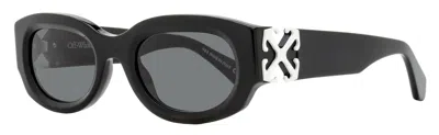 Off-white Unisex Oval Palmer Sunglasses Oeri14e 1007 Black 52mm