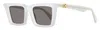 Off-white Unisex Rectangular Dalton Sunglasses Oeri13u 0907 Dove Gray 49mm In White