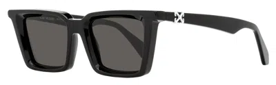 Off-white Unisex Rectangular Dalton Sunglasses Oeri13u 1007 Black 49mm In Multi