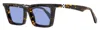 Off-white Unisex Rectangular Dalton Sunglasses Oeri13u 6045 Havana 49mm In Brown