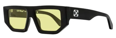 Off-white Unisex Rectangular Vancouver Sunglasses Oeri13f 1018 Black 53mm