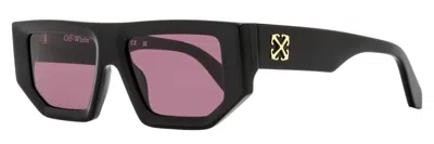 Off-white Unisex Rectangular Vancouver Sunglasses Oeri13f 1028 Black 53mm