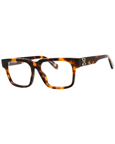 Off-white ™ Unisex Style 7l 54mm Optical Frames In Brown