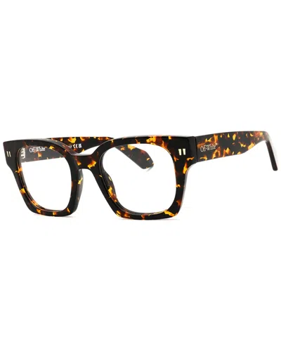 Off-white ™ Unisex Style 7u 50mm Optical Frames In Brown