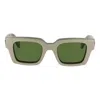 Off-white Off White Unisex Taupe Sunglasses In Gray