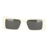 Off-white Rectangular Frame Sunglasses In White