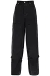 Off-white Carpenter Canvas Pants In Men In Black