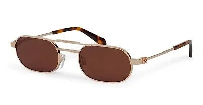 Pre-owned Off-white Vaiden Oeri123s24met0017664 Gold In Brown