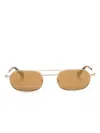 Off-white Vaiden Pilot-frame Sunglasses In Gold