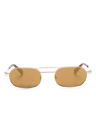 Off-white Vaiden Pilot-frame Sunglasses In Gold