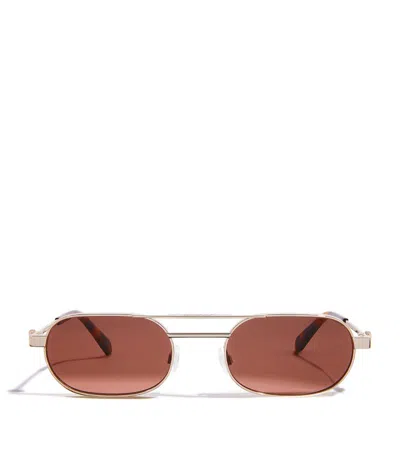 Off-white Vaiden Sunglasses In Gold