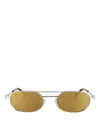 Off-white Vaiden Sunglasses Gold-tone Hardware In Gold