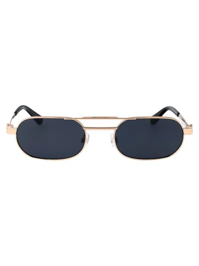 Off-white Vaiden Sunglasses In Gold Dark Grey