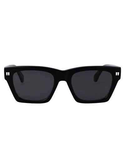 Off-white Valdez Sunglasses In Black Dark Grey