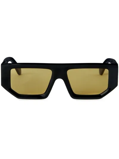 Off-white Vancouver Geometric-frame Sunglasses In Black