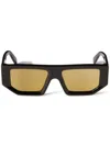 Off-white Manchester Square-frame Sunglasses In Black  