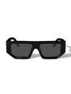 Off-white Vancouver Geometric-frame Sunglasses In Black