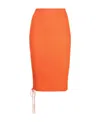 Off-white Cut-out Skirt In Orange