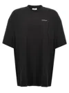 Off-white 'barber Arrow' Black T-shirt With Logo On The Front And Maxi Logo On The Back