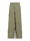 Off-white Military Green Canvas Carpenter Pants In Green