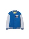 Off-white Arrow Varsity Jacket In Blue