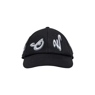 Pre-owned Off-white Varsity Baseball Cap 'black/grey' | Men's Size L