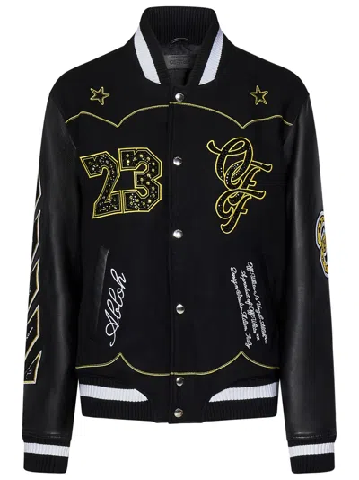 OFF-WHITE OFF-WHITE VARSITY BLING HORSESHOE JACKET