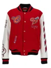 Off-white Off White 'varsity' Bomber Jacket