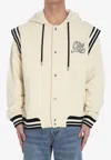 Off-white Varsity-style Hoodie In White