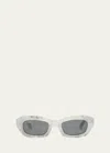 Off-white Venezia Acetate Cat-eye Sunglasses In Gray